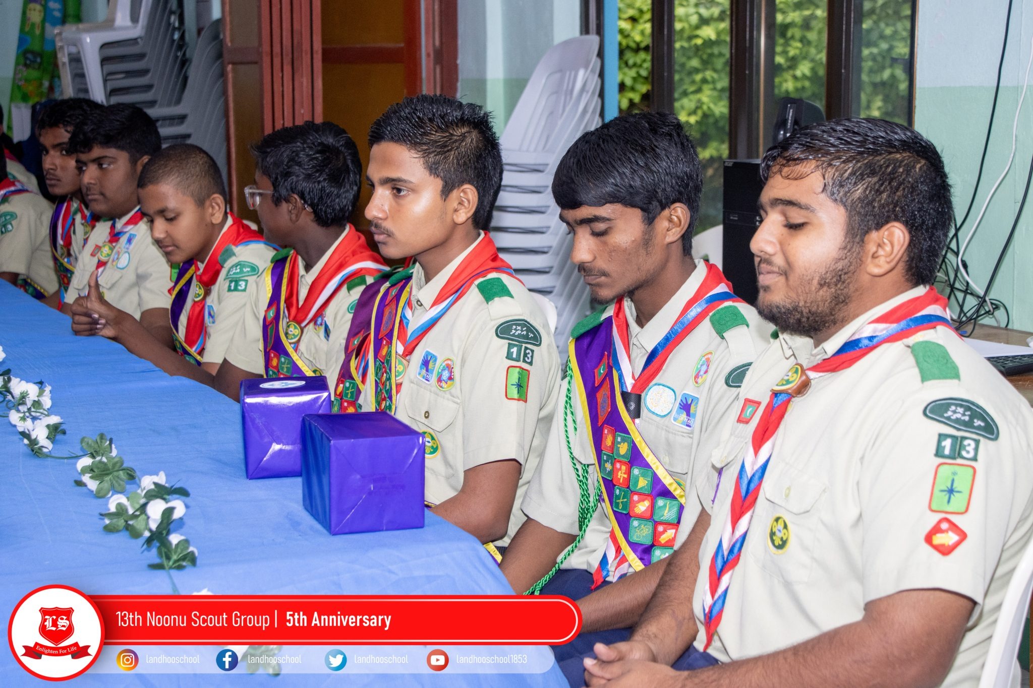 13 ނޫނު ސްކައުޓް ގުރޫޕްގެ 5 ވަނަ އަހަރީ ދުވަސް ފާހަގަކޮށްފި